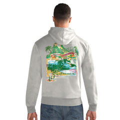 Minnesota Vikings Margaritaville Time Flies Garment Dyed Pullover Hoodie Gray - NFL