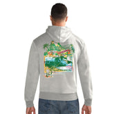 San Francisco 49ers Margaritaville Time Flies Garment Dyed Pullover Hoodie Gray - NFL