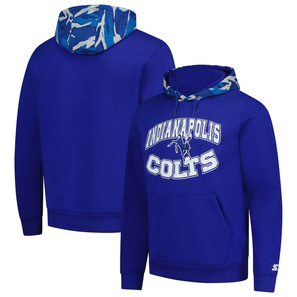 Indianapolis Colts Starter Thursday Night Gridiron Vintage Logo Pullover Hoodie Royal - NFL