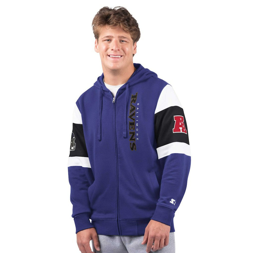 Baltimore Ravens Starter Extreme Full-Zip Hoodie Purple - NFL