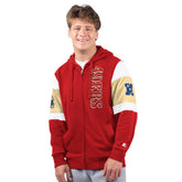 San Francisco 49ers Starter Extreme Full-Zip Hoodie Scarlet - NFL