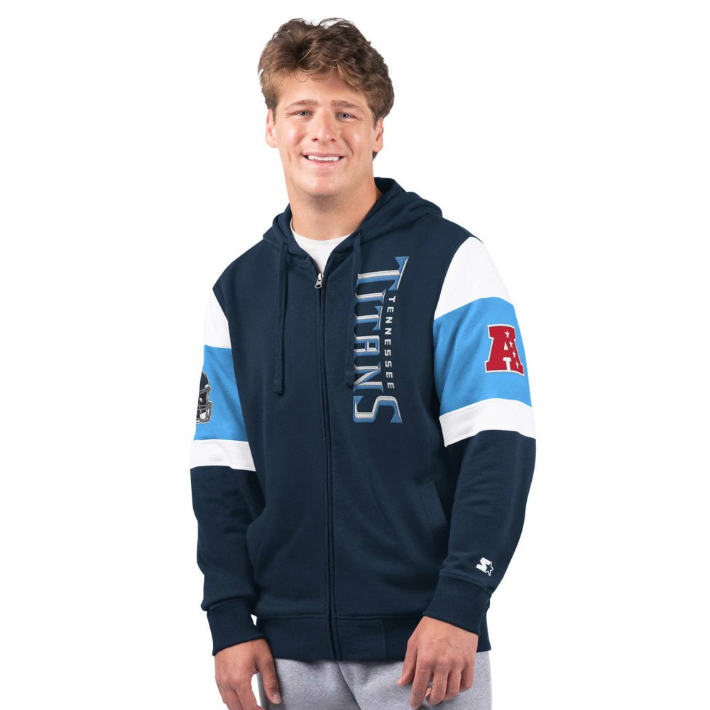 Tennessee Titans Starter Extreme Full-Zip Hoodie Navy - NFL