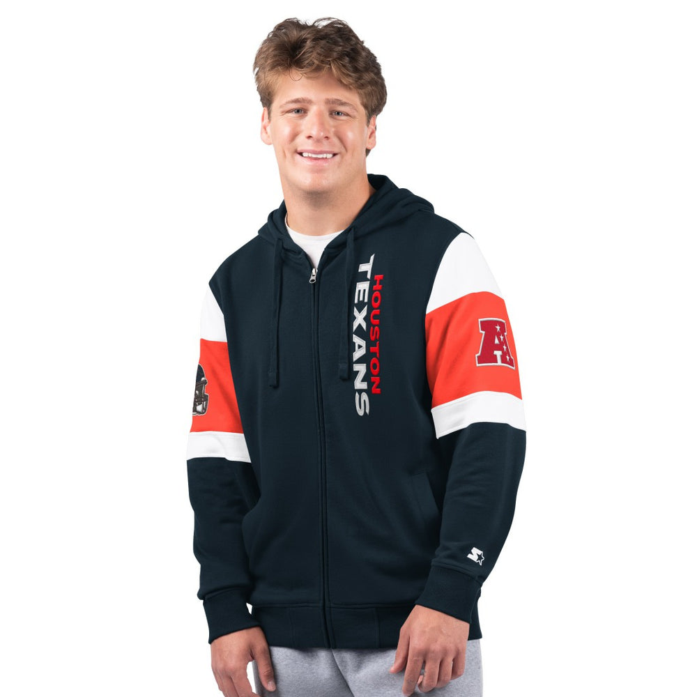 Houston Texans Starter Extreme Full-Zip Hoodie Navy - NFL