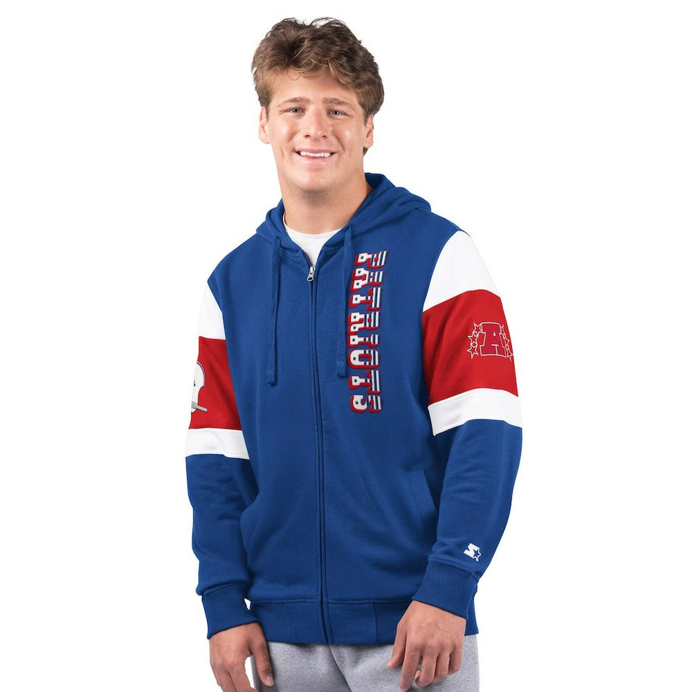 New England Patriots Starter Extreme Vintage Logo Full-Zip Hoodie Navy - NFL