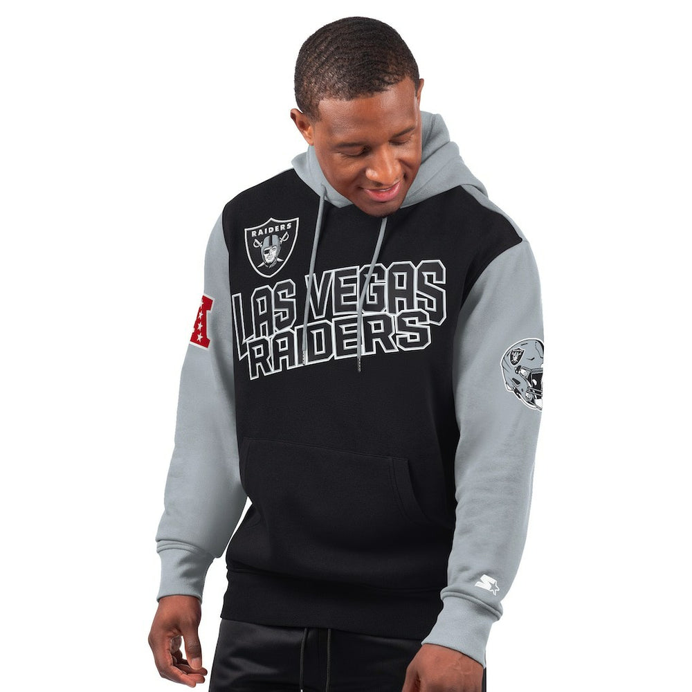 Las Vegas Raiders Starter Extreme Pullover Hoodie Black - NFL