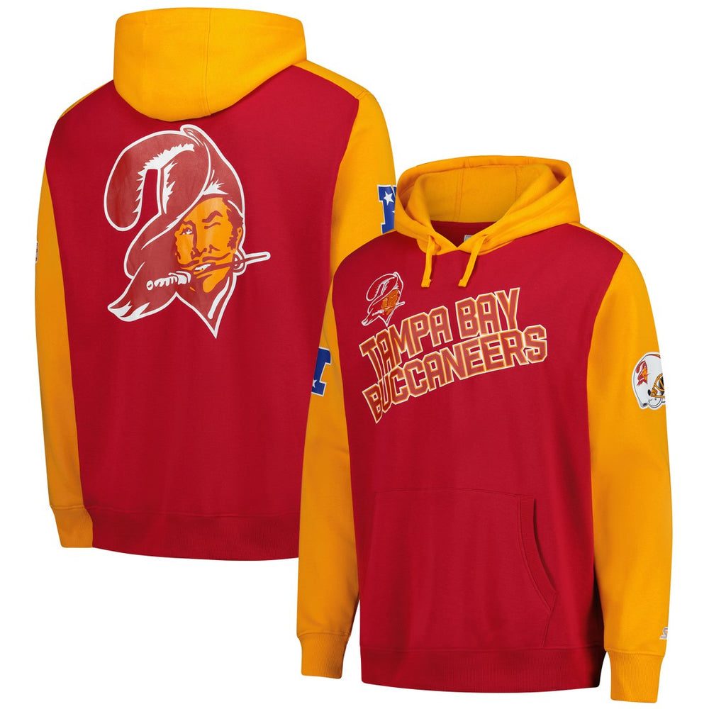 Tampa Bay Buccaneers Starter Extreme Vintage Logo Pullover Hoodie Orange - NFL