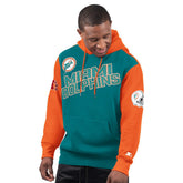 Miami Dolphins Starter Extreme Vintage Logo Pullover Hoodie Aqua - NFL