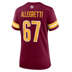 Nick Allegretti Washington Commanders Women's Game Jersey Burgundy - Nike