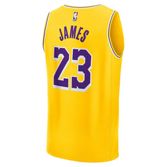 Fanatics - LeBron James Los Angeles Lakers Fast Break Replica Jersey - Icon Edition - Gold