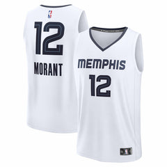 Fanatics - Ja Morant Memphis Grizzlies Fast Break Replica Player Jersey - Association Edition - White