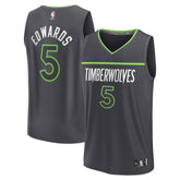 Fanatics - Anthony Edwards Minnesota Timberwolves Fast Break Replica Player Jersey - Statement Edition - Anthracite