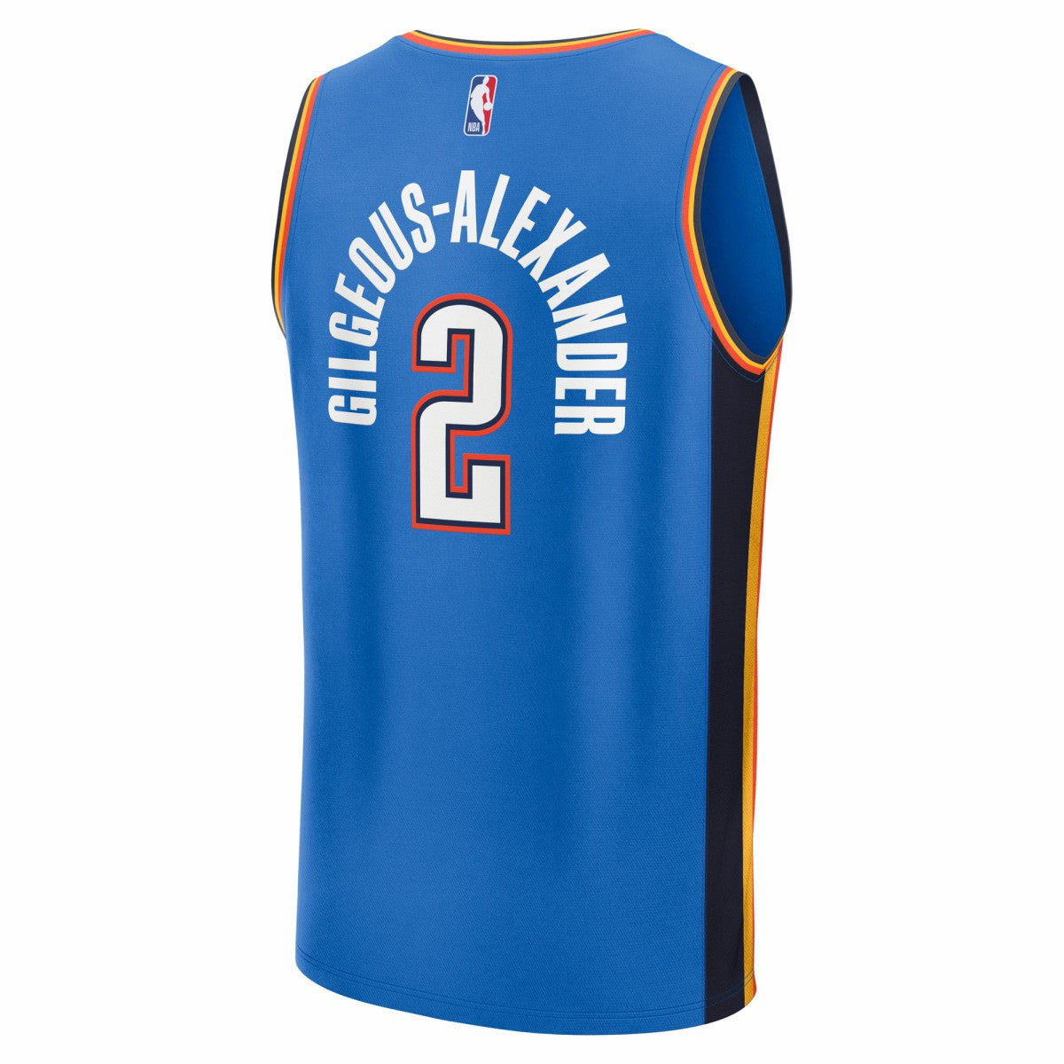 Shai Gilgeous-Alexander Oklahoma City Thunder Fast Break Replica Player Jersey - Icon Edition - Blue | NBA Jerseys
