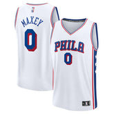 Fanatics - Tyrese Maxey Philadelphia 76ers Fast Break Replica Player Jersey - Association Edition - White