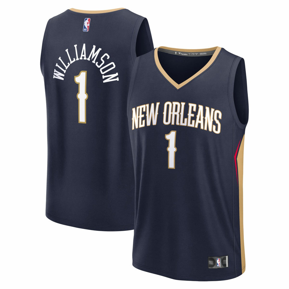 Fanatics - Zion Williamson New Orleans Pelicans Fast Break Replica Player Jersey - Icon Edition - Navy