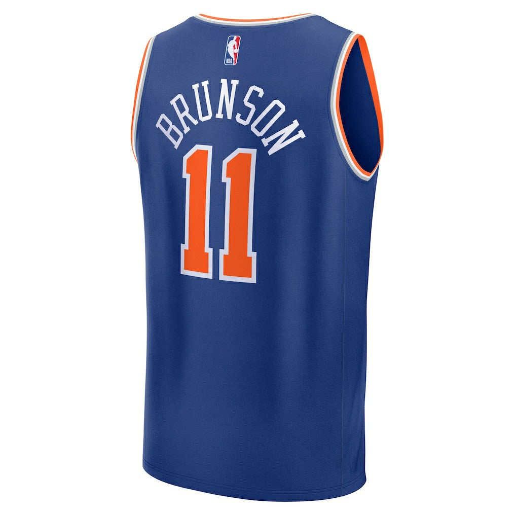Jalen Brunson New York Knicks Fast Break Replica Player Jersey - Icon Edition - Blue | NBA Jerseys
