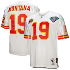 Joe Montana Kansas City Chiefs 1994 Authentic Throwback Retired Player Jersey White - Mitchell & Ness