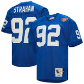 Michael Strahan New York Giants 1994 Authentic Throwback Retired Player Jersey Royal - Mitchell & Ness
