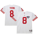 Steve Young San Francisco 49ers 1994 Authentic Throwback Retired Player Jersey White - Mitchell & Ness