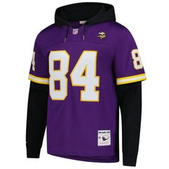 Randy Moss Minnesota Vikings Player Name & Number Hoodie Legacy Jersey Purple - Mitchell & Ness