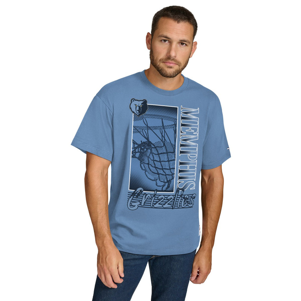 NBA - Memphis Grizzlies Tommy Jeans Noah Swish T-Shirt - Light Blue