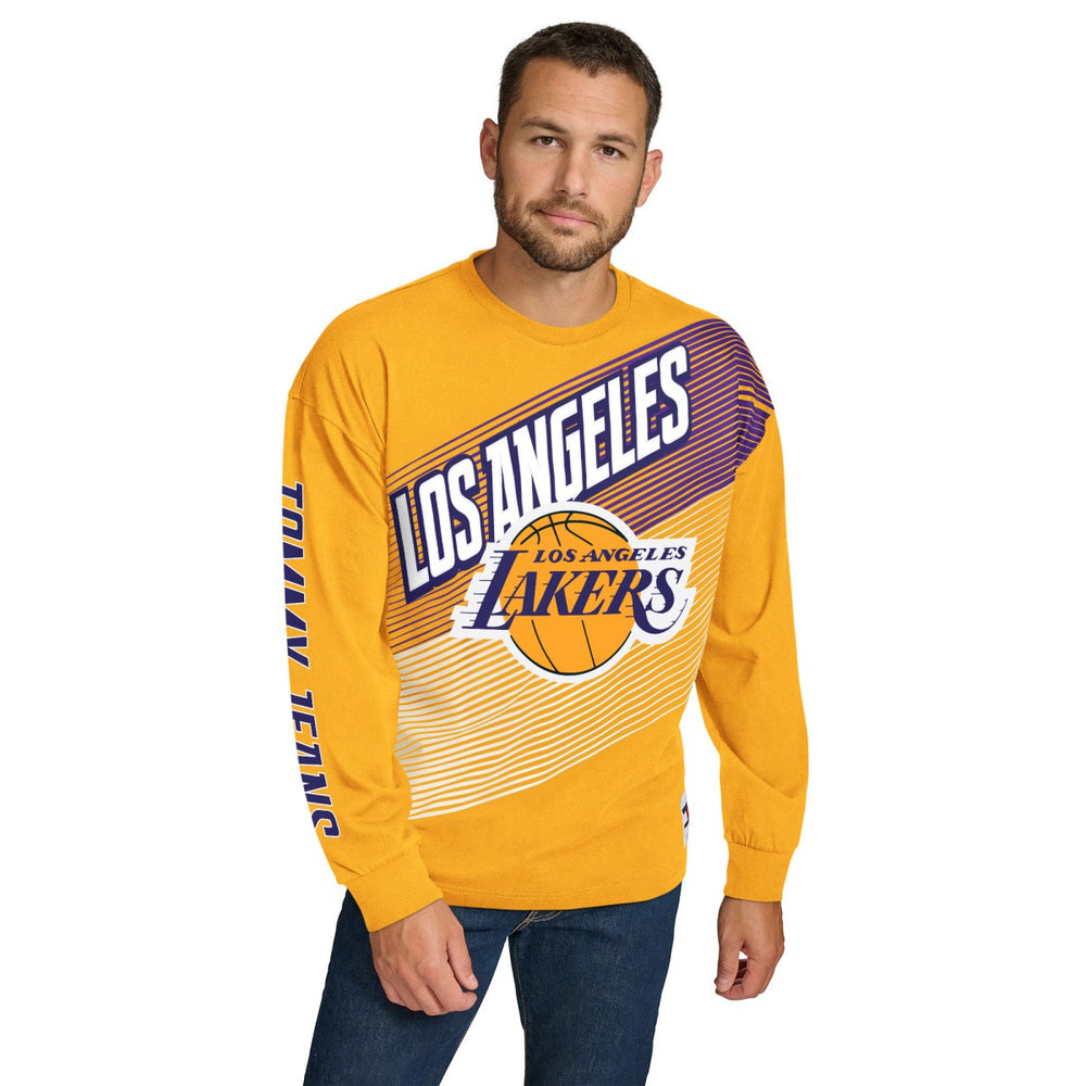 NBA - Los Angeles Lakers Tommy Jeans Lucas Long Sleeve T-Shirt - Gold