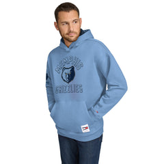 NBA - Memphis Grizzlies Tommy Jeans Sebastian Pullover Hoodie - Light Blue