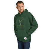 NBA - Milwaukee Bucks Tommy Jeans Sebastian Pullover Hoodie - Hunter Green