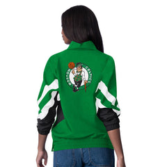 NBA - Boston Celtics Starter Women's Renegade Oxford Half-Zip Jacket - Kelly Green