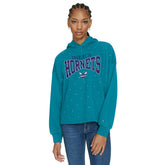 NBA - Charlotte Hornets Tommy Jeans Women's Stella Cropped Pullover Hoodie - Teal