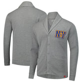 NBA - New York Knicks Sportiqe Unisex Henshaw Full-Button Cardigan Sweater - Heather Gray