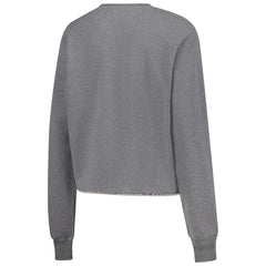 NBA - Los Angeles Lakers Sportiqe Women's Varsity Collection Kacey Cropped Pullover Sweatshirt - Heather Gray