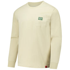 NBA - Milwaukee Bucks Sportiqe Unisex Wales Heavyweight Pocket Long Sleeve T-Shirt - Cream