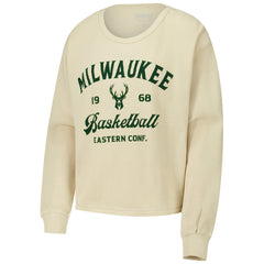 NBA - Milwaukee Bucks Sportiqe Unisex High Country Collection Cullen Waffle Knit Long Sleeve T-Shirt - Cream