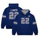 Emmitt Smith Dallas Cowboys Retired Player Name & Number Pullover Hoodie Navy - Mitchell & Ness