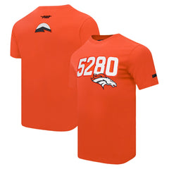 Denver Broncos Pro Standard Frozen Single Jersey T-Shirt Orange - NFL