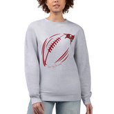 Tampa Bay Buccaneers G-III 4Her by Carl Banks Women's Football Logo Graphic Fleece Tri-Blend Pullover Sweatshirt Heather Gray - NFL
