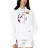 Washington Commanders G-III 4Her by Carl Banks Women's Football Logo Fleece Tri-Blend Pullover Hoodie White - NFL