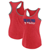 Philadelphia Phillies Profile Women's Plus Size Racerback Tank Top Clearance