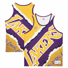 Mitchell & Ness - Los Angeles Lakers Jumbotron 2.0 Sublimated Tank Top - Gold