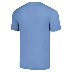 Dwight Freeney Indianapolis Colts Homage Unisex Caricature Retired Player Tri-Blend T-Shirt Light Blue - NFL