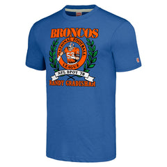 Randy Gradishar Denver Broncos Homage Unisex Caricature Retired Player Tri-Blend T-Shirt Royal - NFL