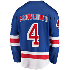Braden Schneider New York Rangers Fanatics Home Premier Breakaway Player Jersey Blue