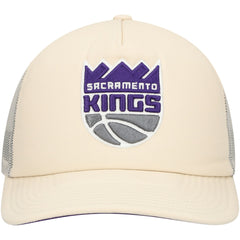 Mitchell & Ness - Sacramento Kings Trucker Adjustable Hat - Cream