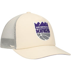 Mitchell & Ness - Sacramento Kings Trucker Adjustable Hat - Cream