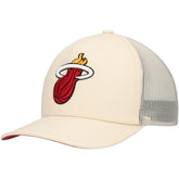 Mitchell & Ness - Miami Heat Trucker Adjustable Hat - Cream