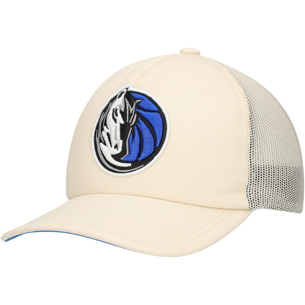 Mitchell & Ness - Dallas Mavericks Trucker Adjustable Hat - Cream