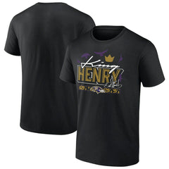 Derrick Henry Baltimore Ravens King Henry's Crown T-Shirt Black - NFL