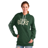 NBA - Milwaukee Bucks G-III 4Her by Carl Banks Women's Base Coach Pullover Hoodie - Green