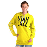 NBA - Utah Jazz G-III 4Her by Carl Banks Women's Base Coach Pullover Hoodie - Gold