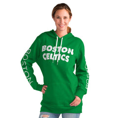 NBA - Boston Celtics G-III 4Her by Carl Banks Women's Base Coach Pullover Hoodie - Kelly Green
